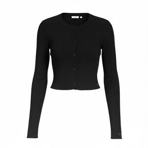 NWT Aritzia Waffle West Long Sleeve Black Size Large